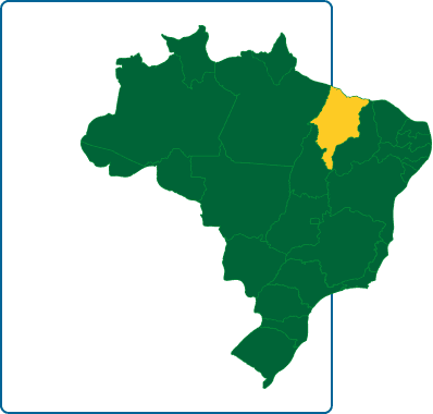 Map of Brazil with MA highlighted