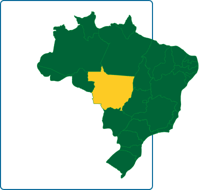 Map of Brazil with MT highlighted